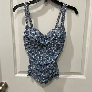 Niptuck Swim Tankini Top Multi Fit Cup Size Medium